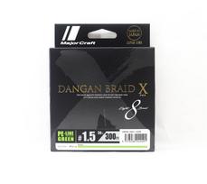 Major Craft Dangan Braid X Line X8 300m P.E 1.5 Green DBX8-300/1.5GR (2491) žalia