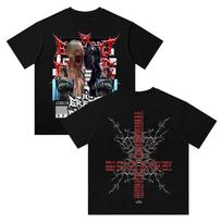 Ken Carson marškinėliai Prekės vasariniai Unisex trumpomis rankovėmis Streetwear HipHop marškinėliai Juokingi marškinėliai Unisex M juoda