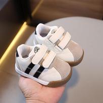 Baby Walker Shoes - Soft Sole, Breathable Leather Sneakers for Boys and Girls, Suitable for Spring and Autumn. Full Set 16-20, 5 pairs white