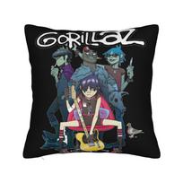 Warm Home Gorillaz Band Decorations Pillowcases Stuff Rock Music Pillow Cover Square Multi Size 12x12in 30X30cm