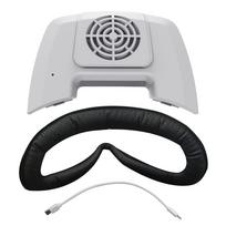 Face Cover with Cooling Fan Replacement Face Pad Anti-Sweat Mask Cooling Fan with Facial Interface Face Cover for Meta Quest 3S