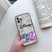 MH84 Lilo Stitch telefono dėklas, skirtas iPhone 7 8 11 12 13 14 15 16 17 16E XS Pro Max XR X SE Air iPhone 11 Pro Max tamsiai mėlyna