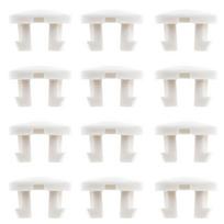 Plastic Bottom Rail Button White Tape Lock Plug for Horizontal Blinds Bottoms Rails Repair Parts Easy to Install