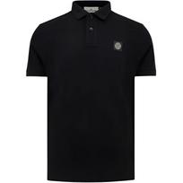 Stone Island Logo Short Sleeve Button Polo Shirt Men polo shirts Black K2S152200005S0017-V0029 XXL