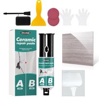 Plytelių Remonto Pasta Rinkinys Magiški Akrilo Remonto Klijai Plytelių Užpildas Sunkaus Naudojimo Universali Akrilo Įtrūkimų Taisymo Priemonė Rinkinys Vonios Remontas black