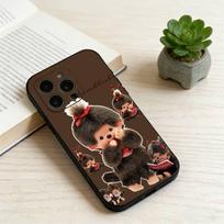 M-Monchhichi  Phone Case For iPhone 17, 16,15,14,13,12,11 Plus,Pro Max, Others Soft Black Cover iPhone16pro black