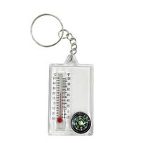 1Pc Compass K102 3-in-1 Portable Mini Keychain Compass