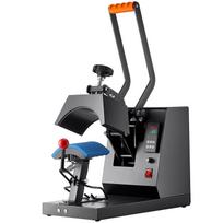 Hat Heat Press, 4-in-1 Cap Heat Press Machine, 6x3inches Clamshell Sublimation Transfer, LCD Digital Timer Temperature Control with 4pcs Curved