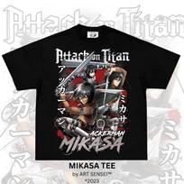 Attack On Titan T Shirts Eren Mikasa Levi Graphic Tee Men Women Cotton Oversizd Y2k Loose Short Sleeved Female Male Clothing S juoda