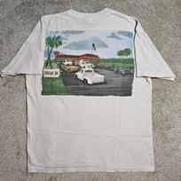Vintage Y2k In N Out Burger T-shirt Mens L Drive In Grunge Food Thrashed Stained XL