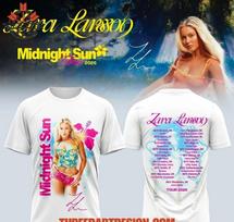 Zara Larsson Midnight Sun Tour 2026 3D Marškinėliai Dovana Gerbėjui PP2896 S