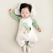 Modal Baby Spring/Summer Romper - Breathable, No-Bone Air Conditioning Pajamas for Newborns 66cm (12-15 pounds)