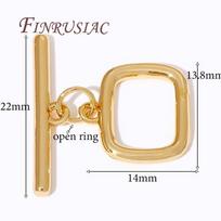 18K Real Gold Plated OT Clasp Toggle Clasp For Jewelry Bracelets Accessories Connectors For Jewelry DIY Jewelry Making Supplies 1 piece