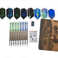 22g Silver Iron Anti-Fall Aluminum Alloy Dart Pins Set for Children Leisure Entertainment Flying Pin Carton Packaging sidabras