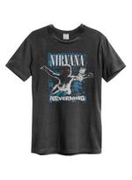 Amplified Nirvana Nevermind Mens Charcoal T Shirt Nirvana Amplified Classic Tee S
