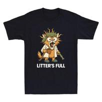 Men's and Women's T-shirts Litter's Full Funny Cat Parody Meme Christmas Xmas XXXXL