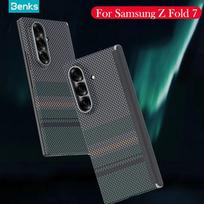Benks Anglies Pluošto Dėklas Samsung Z Fold 7 Kevlar Belaidžio Įkrovimo Galinis Dangtelis Dėklas SAMSUNG GALAXY Z FOLD 7 Magnetic&ForSamsungZfold7