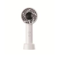 USB Rechargeable Mini Fan Portable Handheld Fan with 100-White