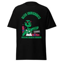 Alien Immigration Men's T-Shirt | Funny Gangster Alien Tee XL