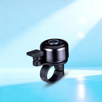 Funsea Steel Bicycle Bell Black Small Size Solar Charging Durable Eco-Friendly Lightweight Loud Sound Multi-Bike Accessories Ordinary Bell juoda