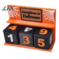 3D Printed Halloween Calendar Countdown Block, Advent Calendar, Spooky Daily Holiday Count Down to Table Decor for Mantel, Tiered Tray Home Decoration 1pc