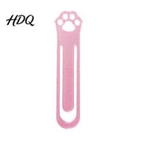 Cat Paw Bookmark Bookmark 3D Printed One-Piece Mold Elastic Stable Reading Accessory raudona
