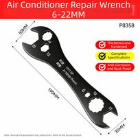 Thickening and Hardening Air Conditioner Wrench Alloy Steel Multifunctional Wrench 6-22mm