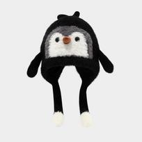 Thickened Balaclava Hat Windproof Ear Protection Hat New Children's Warm Hat  Children juoda