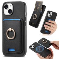 Magnetic Magsafe Wallet Case with Card Holder for IPhone 15 14 13 12 11 Pro Max XS XR 7 8 Plus Ring Holder PU Leather Cover For iPhone 12 juoda