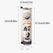 Sushi Push Box 3 PCS with Sauce Straw Food Grade Mold DIY Sushi Making for Bento Lunch Parties Home