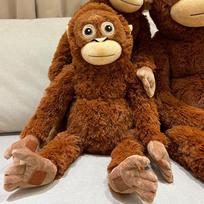 Simuliacija Gorila Gyvas Beždžionė Orangutangas Pliušiniai Žaislai Animaciniai Kimšti Gyvūnai Pliušiniai Žaislai Vaikams Gimtadienio Dovana Dekoras about 25-30cm black