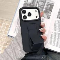 Dopamine Shockproof Liquid Silicone Soft Case With Foldable Kickstand For iPhone 17 Air 16 15 14 Plus 13 12 Pro Max 11 Cover iPhone17 Pro juoda