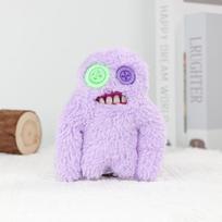 Original Teeth Monsters Pendant Plush Doll Fuggler Funny Ugly Monster Keyrings Keychain Toy Halloween Prank Decoration Gift 1 Piece