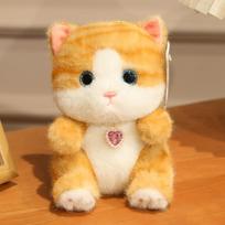 16CM Kawaii Kačiukas Cosplay Konditeris Pliušiniai Žaislai Minkštas Kimštas Animacinis Gyvūnas Lėlė Mielas Katės Žaislas 16cm balta