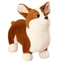 Adorbale Plush Corgi Dog Toy Stuffed Soft Animal Cartoon Pillow Kawaii Lifelike Puppy Doll Lovely Gifts for Children Girl 23cm