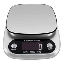 10kg High-Precision Electronic Scale Nutritional Kitchen Scale Compact Mini Ideal for Baking Cooking Precise Ingredient Weighing (Silver,10kg) sidabras