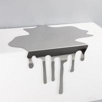 Nerūdijančio plieno vandens lašo dekoracija Minimalistinis puodelio padėkliukas Modernus vandens puodelio kilimėlis Biuro dekoracija Stainless Steel gray