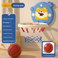 Indoor Wall-Mounted Basketball Hoop for Kids - Home Shooting Rack & Ring Toss Toy