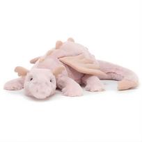 SESHIS Drakono pliušinis apkabinamas pirmasis 30 cm žaislas, pagalvė, pagalvėlė, dinozauras, žaislas, rožinis, white