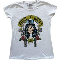 Guns N Roses T Shirt Slash 85 Band Logo Unisexs Skinny Fit White M S