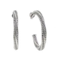 Promotion Gold Silver Plated Circle Round Hoop Earring for Women's Fashion Statement Punk Charm Hemp Rope Earring Party Jewelry