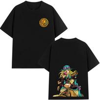 Anime Jojo Bizarre Adventure Steel Ball Run Gyro Zeppeli Merch T Shirts Men Women Manga Vintage Oversized Short Sleeve Tshirts 2XL