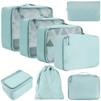 Travel Packing Cubes Set of 8, Luggage Bags for Suitcase, Compression Storage for Clothes Accessories, Lightweight and Portable one size