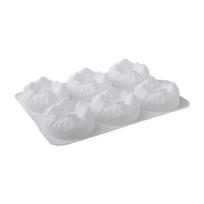 6 Cavity Silicone Mold Mountain Shape Baking Silicone Molds Suitable for Making Cakes and Dessert Oven and Microwave Use white