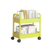 Stylish Practical Rolling Utility Cart Trolley with Large Capacity Accessory for Organization Fit Any Room Daily Use geltona