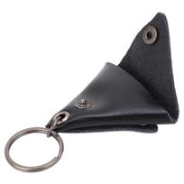 Guitar Pick Bag Faux Lther Waterproof sy to Cln Portable Keychain Design Guitar Pick Holder Case