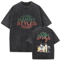 Harry Styles Together Tour 2026 Vintage Washed Graphic T Shirts Men Women Summer ONeck Fashion Oversized Cotton Tshirt Tops L