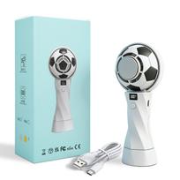 Soccer Handheld Fan 2026 Turbo Cooling Portable Mini Neck Fan High Speed Cold Therapy Rechargeable balta