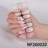 Zhengxiang Gel Nail Stickers: Waterproof Semi-cured World Cup Football Design