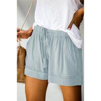 FGHJ Women Summer Fashion Leopard Print Shorts Loose Elastic Comfy Short Pants XXXXL žalia